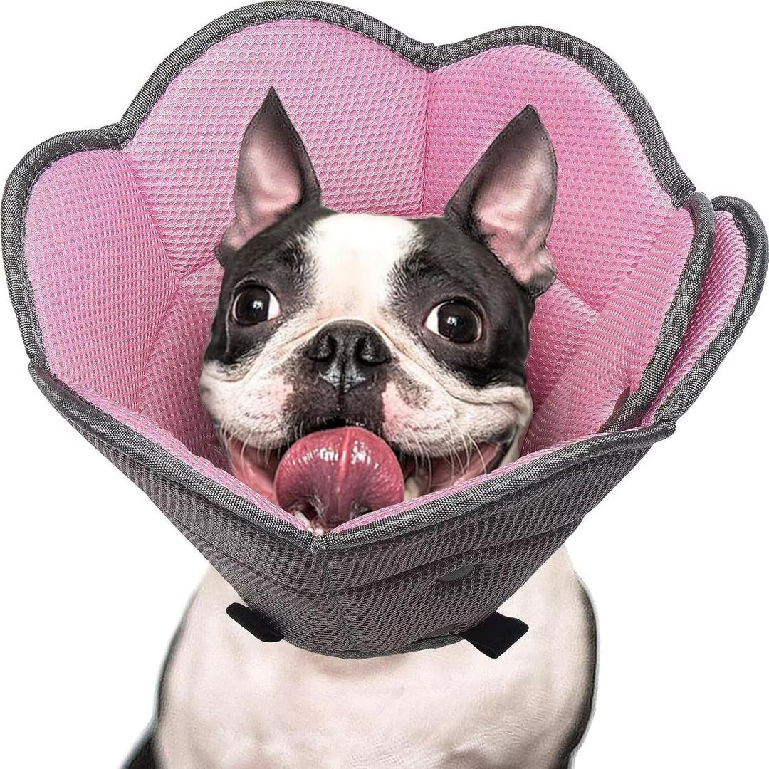 Foldable Pet Cone Collar to Stop Licking After Surgery Adjustable
