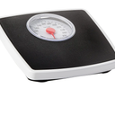 Taylor Battery Free Analog Scales for Body Weight, 330LB Capacity, Easy to Read Large 4.25-inch Dial, 10.3 x 10.6-inch Vinyl Mat Platform, Black