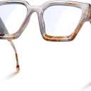 livho Oversized 99% Blue Light Glasses for Woman - Rectangle Fashion Glasses for Computer, Chic Preppy Frame - Anti Eyestrain