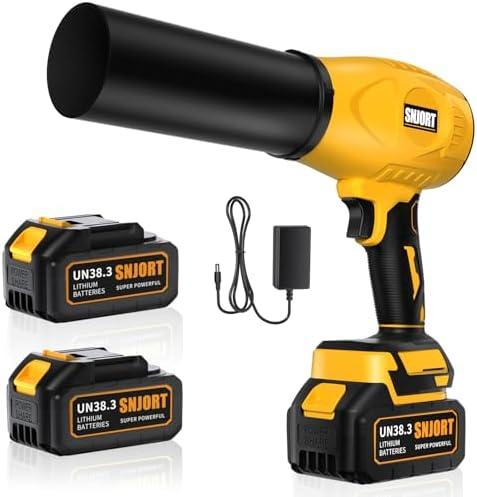 Leaf Blower Cordless with Battery and Charger, 500,000 RPM, Extended Nozzle, Lightweight Handheld Design, Turbo Jet Blower for Patio Cleaning,car Blowing Water, Lawn Care, Blowing Leaves and Dust