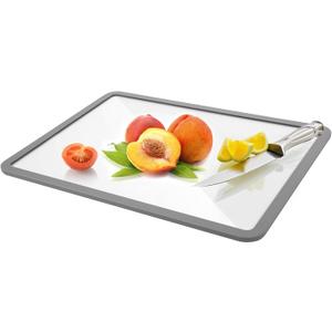Cutting Board, Tempered Glass Cutting Board for Kitchen Counter, Chopping Board with Non-Slip Silicone Edges, Heat Resistant, Dishwasher Safe, Kitchen Decoration (12"L x 8"W)