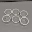 6Pack 2"x 1-1/2" PVC DWV Reducing Bush Adapter Pipe Fitting SCH40 PVC Reducer Bushing (Socket x Socket) PVC Pipe Reducing Bushing Fitting for Home Sewer Plumbing