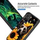 for Moto G Power 5G 2023 Case,Heavy Duty Dual Layer Hard PC & Soft Silicone Rugged Bumper Shockproof Protective Case for Motorola Moto G Power 5G 2023,American Flag Dog Sunflower