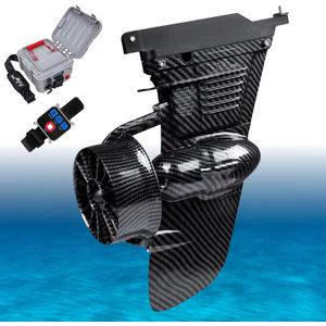 Electric Fin Kit for Paddle Board, Boost Fin for Surfboards, SUPs and Kayaks with Battery Pack, Carbon Fiber Design