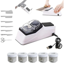 Besynersharp Pro, 2026 New Electric Knife Sharpener for All Kitchen Knives, Double Sided Knife Sharpener with Replacement Grinding Tools, Quick Sharpening & Polishing, Stable Non-Slip Base (1PCS)