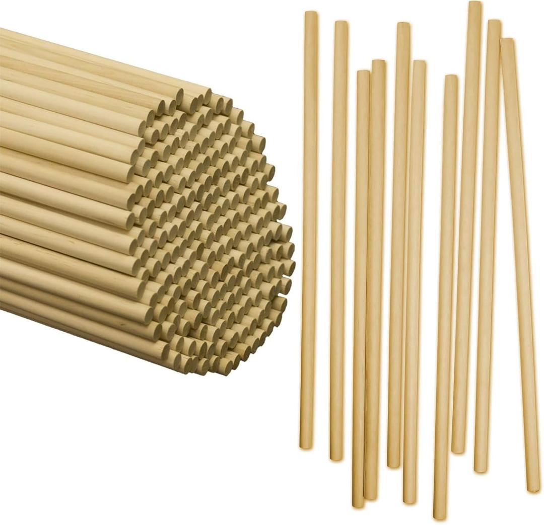14" x 1/4" Wooden Dowels - Pack of 60ct