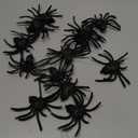 Skylety 13 Pieces Halloween Realistic Plastic Spider Toys Plastic Spider Black Scary Spiders Fake for Boys Teens Adults Halloween Prank Props(3.14 X 2.36 Inch)