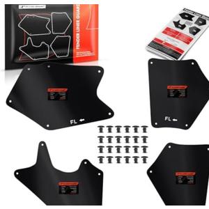 A-Premium Splash Guards Fender Liner Shields Compatible with Toyota Tundra Sequoia 2007-2020 Front and Rear 2PC Set