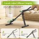 4 in 1 ab machine for stomach workout, adjustable ab trainer machine with LCD Monitor, Foldable ab workout machine With Knee and Back Protection, Load Capacity 400 LBS, Unisex, Green