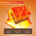 Heated Gloves for Women Rechargeable, Fingerless Rechargeable Heated Gloves, Hand Warmer Gloves, 3-Speed Adjustable Heated Fingerless Gloves, Winter Hand Warmer for Work Cycling Skiing (Medium, Black)