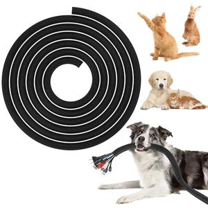 BUSOHA Wire Covers - 13ft 1.2inch Flexible Cable Management Sleeve for Pets, No Chew Cord Protectors for USB, Power, Audio and Video Cables