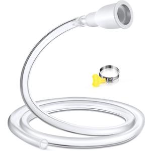 Frienda Faucet Hose Adapter for Sink & Large Humidifiers, 4.1FT PVC Tube with Adjustable Faucet Connector, Hose Clamp & Zip Tie, Portable Water Transfer Accessories for Sink, Bucket, Outdoor Cleaning