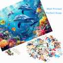 500 Piece Puzzles for Adults Dolphin & Seaworld 20.5 x 15 Inch 500 Piece Jigsaw Puzzles for Adults Puzzles 500 Pieces for Adults Holiday Educational Challenge Puzzle