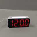 Loud Alarm Clocks for Bedrooms Heavy Sleepers, Digital Bedside Clock with Night Light, Large Display, Dual Alarm, Snooze, Dimmable for Kids Teens Boys Girls (Rgb and White)