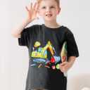 Back to School for Boys, Excavator Graphic T-Shirt Back to School Funny Tees Toddler Short Sleeve Tops Size 5T (S)