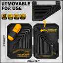 ELEAD Hex Key Allen Wrench Set: 41-Piece Hex and Torx Key Set with Torque Handle, Standard SAE(0.028"-3/8") & Metric(0.7mm-10mm) & Torx(T9-T50) in Storage Case, Heat Treated Chrome Vanadium Steel