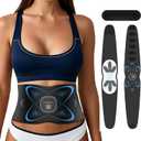 Ab Stimulator Muscle Toner, Abs Stimulator Abdominal Massage Belt with Heating for Lose Belly Fat & Cellulite Melting & Stomach Smooth & Firming, Lower Back Massager for Pain Relief Women Men Gifts