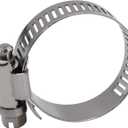 ROADFORMER 1.25" Worm Gear Hose Clamp - SAE 20 Size, Full Stainless Steel with 1/2" Band Width, Working Range 21mm - 44mm Hose Clamps, 10 Pack