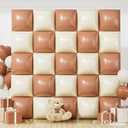 Brown and Cream Square Foil Balloon Wall, 19 Inches Double Sided Chrome Square Balloons Tunnel Arch Kit for Birthday, Baby Shower, Jungle Safari, Woodland Party Decorations