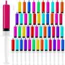 120 Pack Plastic Syringes with Tip Cap 10ml Capacity Resuable Syringe for Halloween, Thanksgiving Day, Christmas, Graduation