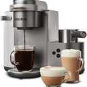 Keurig K-Cafe C Single Serve K-Cup Pod Coffee, Latte and Cappuccino Maker, Nickel