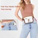 Valentines day Birthday Gifts for Women, Initial Fanny Pack Belt Bag Small Crossbody Bags, Personalized Gift for Mom Her Grandma,E