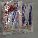 DECOCKRAT 3 Pack Foil Fringe Backdrop - Red&White&Blue Shiny Tinsel Curtains for Party Decoration/Photo Booth Props - 3.3x8.2 FT Metallic Foil Backdrop for Birthday, Wedding, Graduation, Christmas.
