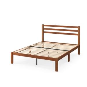 Zinus Leah Bamboo Platform Bed Frame with Headboard, No Box Spring Needed, Wood Slat Support, Easy Assembly, Full
