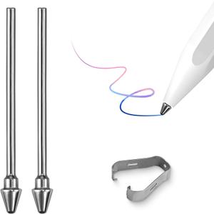 Titanium Alloy Replacement Tips Compatible with Galaxy Tab S11 / S11 Ultra 2025 S Pen  Exclusive Fit for Latest 2025 S Pen Only (Not Compatible with Other Models)  Durable Precision Nibs,Gray