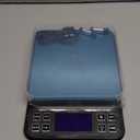 BOMATA Large Kitchen Scale with 0.1g/0.001oz High Precision, 5kg/11lb Bakery Scale with% Percentage Function, USB Rechargeable, Full-View Angle LCD with Backlight, Stainless Steel Pan (Black)