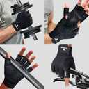 ATERCEL Workout Gloves for Men and Women, Exercise Gloves for Weight Lifting, Cycling, Gym, Training, Breathable and Snug Fit (Black, S)
