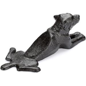 Sumnacon Cast Iron Cute Dog Door Stop - Heavy Duty Rustic Door Stopper Avoid Drilling Hole, Vintage Metal Door Wedge on Floor Surface for Home Office, Commercial Industrial