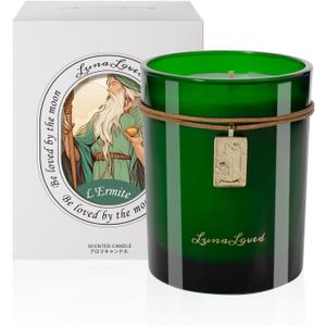 Scented Candles for The Hermit | Juniper Lavender Scented Candles | Soy Candles for Home Scented | Bergamot Pink Pepper vetiver Eucalyptus | Mood-relex Candles