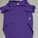 Lovelonglong Basic Dog Polo Shirts Premium Cotton, Polo T-Shirts for Dogs with a Two-Button Collar Blank, Color Purple, XXL