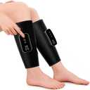 Leg Massager to Relax Muscles and Relieve Fatigue - Calf Massager with Heat, 3 Modes 3 Intensities, Adjustable Size, Led Display (Pair) (Black)