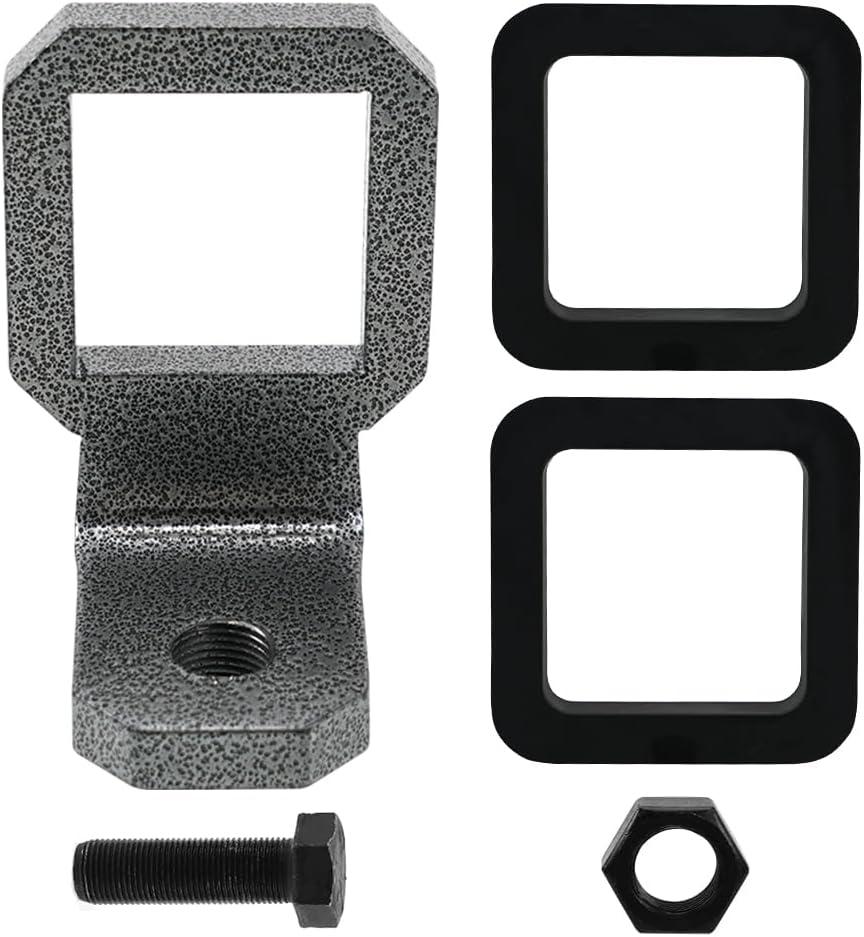 2.5" Anti Rattle Hitch Clamp with Silencer Pads, Heavy-Duty Carbon Steel Stabilizer, Tool-Free Install, Anti-Rust for 2.5" Hitch Receiver Bike Rack Trailer Cargo