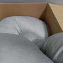 Momcozy Pregnancy Pillows with Cooling Cover, U-Shaped Full Body Maternity Pillow for Side Sleepers 57 Inch - Support for Back, Hip, Belly, Legs for Pregnant Women