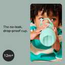 Tommee Tippee Insulated 9oz Sporty Spout Toddler Water Bottle, No Spill, Sippy Cups for Toddlers 1-3, Two-Piece Valve Helps Stop Spills, Green & Red, BPA Free, Pack of 2