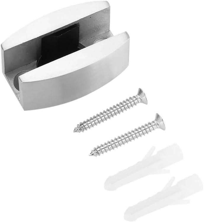 Bottom Guide for Sliding Shower Door,304 Stainless Steel Shower Room Frameless Sliding Glass Doors Stopper Bumper Mounted - Replacement for 8-14mm