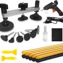Auto Body Dent Puller Kit, Auto Paintless Dent Repair Kit with Bridge Puller, Dent Puller Kit, Car Dent Removal Kit Powerfully Pops Car Dents and Other Metal Surface Dents