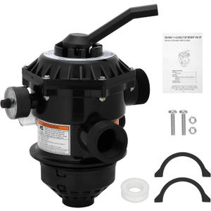 272526 Sand Filter Multiport Valve Replacement for Pentair 262506 1-1/2 Inch 6-Way Clamp Style, Compatible with Tagelus/Sand Dollar/Meteor Pool Sand Filter, Multi Port Valve