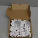 80 Pcs H705 LED Light Mounting Bracket Clip,Waterproof H705 LED Lights Mount Set with 160 Screws,Screw Mounting White Square Light Brackets for Outdoor Installation