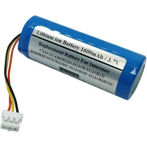1600mAh 3.7V Replacement Battery for Intermec CS40, GC4460SG20, SG20B, SG20B1D, SG20B2D, SG20B2DHC, SG20BHP, SG20BHPHC, SG20-BP01, SGBAT