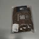 SUUKSESS Women Off The Shoulder Short Sleeve Tops Trendy Cowl Neck Going Out Basic T Shirt (Brown, S)