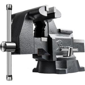 Forward CR50A-5.5In Bench Vise Heavy Duty Vice with Anvil and 210 Degrees Swivel Base (5 1/2")