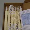 6 Pcs Sensor Dawn to Dusk Window Candles, Flickering Battery Candles for Windows, Ultra Bright Fake Candle Lights with Suction Cup, Led Candlesticks for Xmas Home Decor, Warm Yellow Light