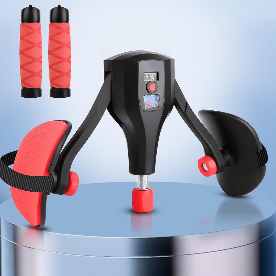 Inspack Thigh Master Workout Equipment, Women/Men Kegel Exercise Pelvic Floor Muscle Strengthening Repair Device, Hip Abductor Pilates Machine, Inner Thigh/Butt/Leg Slimmer Excerciser Devices/Trainer (132lbs Pro + Handle, Obsidian Black)