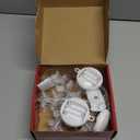 [Timer] Christmas Window Decorations, 3 Pack Snowflake Christmas Window Lights with Suction Cup, Hanging LED Battery Operated Xmas Lights Indoor Outdoor Xmas Tree Fireplace Home Party Decor - While (White)