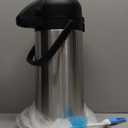 Coffee Carafe for Keeping Hot - Gezoss 102OZ / 3L Airpot Coffee Dispenser with Pump - Large Coffee Carafe for Hot Drinks Tea Liquid - Insulated Stainless Steel Hot Water Beverage Urn for Parties