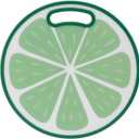 Plastic Cutting Board(11.73"x11.73"), Lemon Pattern Cutting Board for Fruit, Vegetables, Meat or BBQ Food, Pastry Board for Kitchen, Non-Slip, Easy Grip, Dishwasher Safe, Easy to Clean